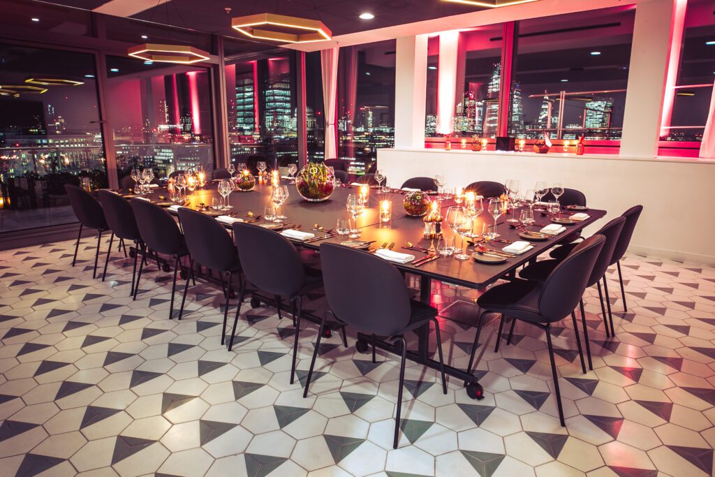 Sea Containers private dining table