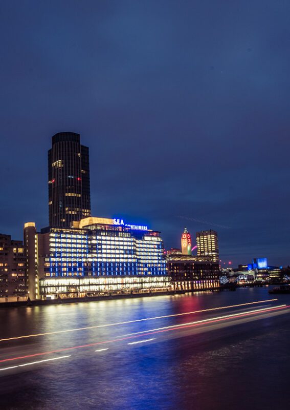 Sea Containers building at night